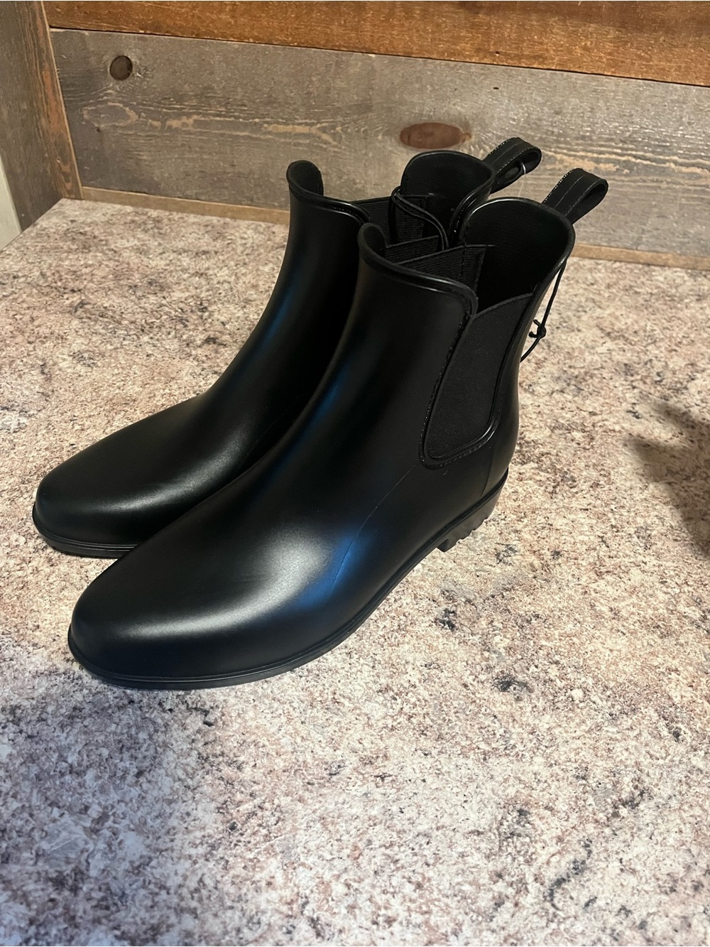 A New Day Women’s Chelsea Rain Boots - Sleek Slip-On Style. Waterproof